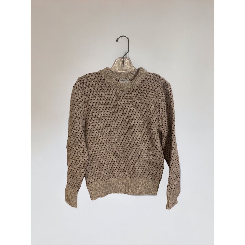 Vintage Womens College Point wool blend Sweater Size small made in USA